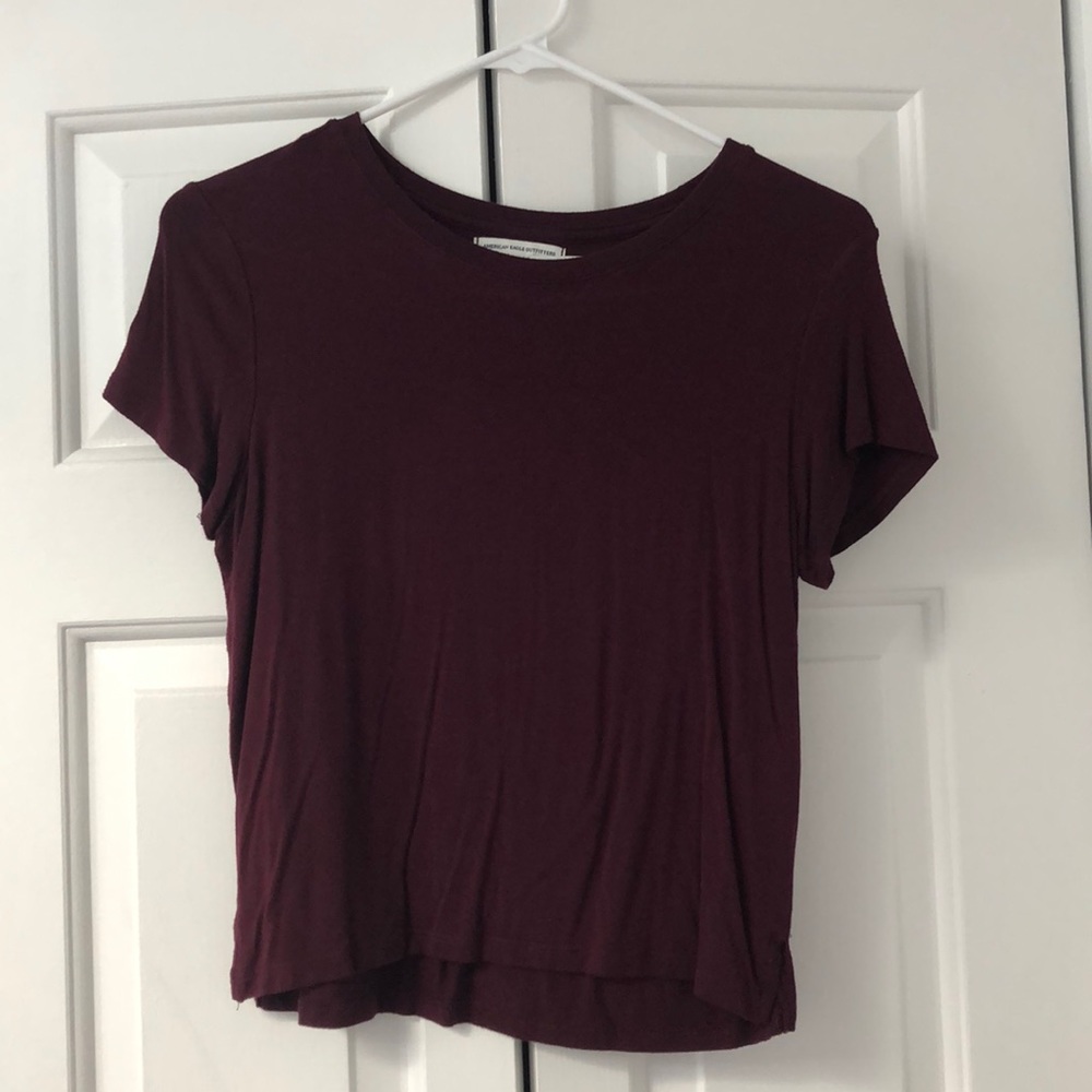 Maroon crop top